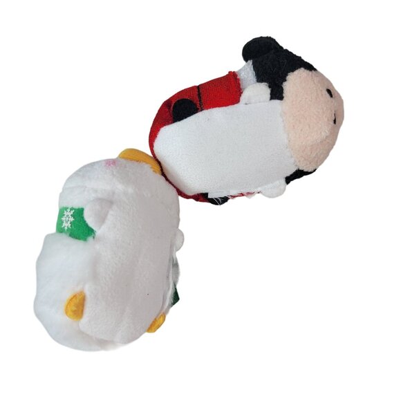 Disney Mini Plush 3.5" Christmas Mickey Mouse Donald Duck Stackable Tsum Tsum - Picture 7 of 8
